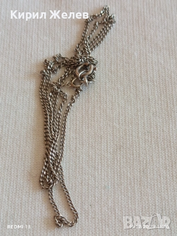 Финно сребърно синджирче нежно стилно бижу 44377, снимка 6 - Колиета, медальони, синджири - 52845804