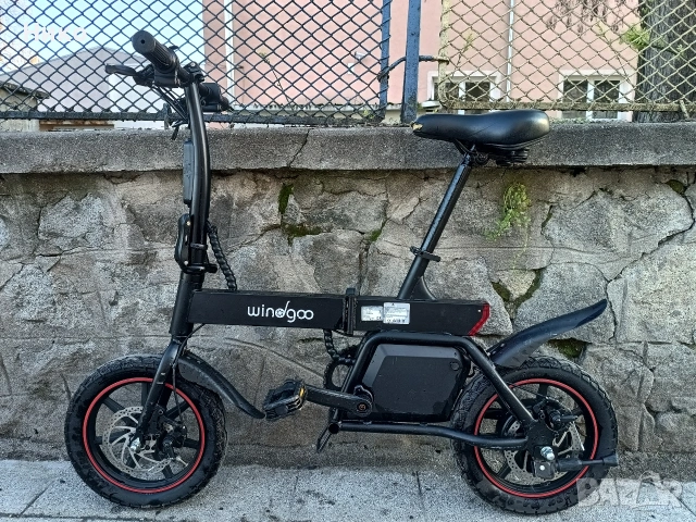 Електрическо колело 14 цола сгъваемо леко и удобно с ляти капли 