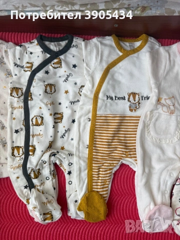 3-6 мес. Ромпър с дълго ръкавче 9бр./28€, снимка 2 - Комплекти за бебе - 54287894