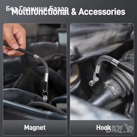 Нов USB-C Ендоскоп Камера Двупосочна 210° HD 1080p 5ft Сонда инстепция, снимка 8 - Други инструменти - 53008854