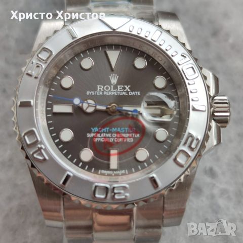 Мъжки луксозен часовник Rolex Yacht-Master Platinum 126622 сребро, снимка 10 - Мъжки - 41632881