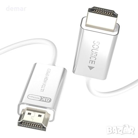 huaham Ултра-мек оптичен HDMI кабел 10 м, HDMI 2.1 кабел, 48Gbps, 8K60Hz & 4K120Hz, снимка 1