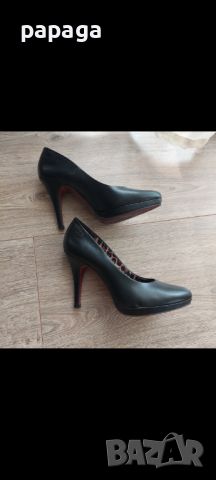 Черни обувки на ток, 38, Graceland,  изкуствена кожа , снимка 4 - Дамски обувки на ток - 46465491