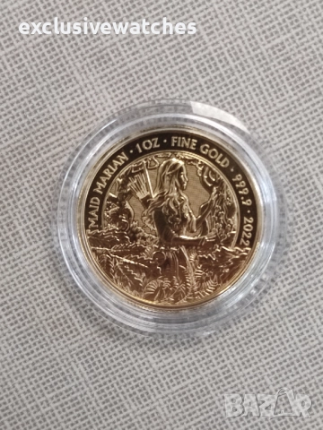 1 oz Златна Монета Митове и Легенди Мариан 2022 , снимка 3 - Нумизматика и бонистика - 52153405