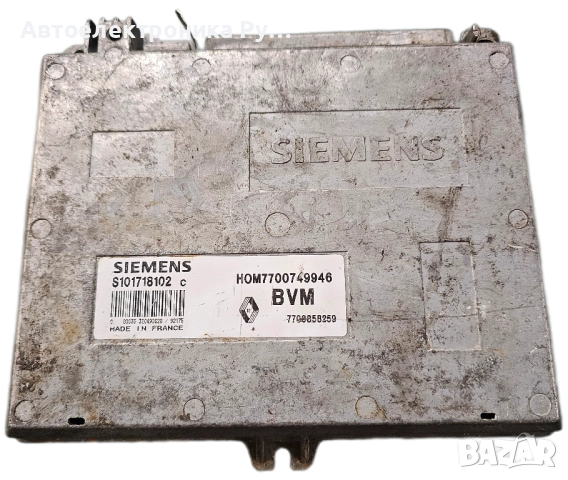 компютър RENAULT CLIO 1.4, SIEMENS ,S101718102 C, S101718102C, HOM7700749946, 7700858259 