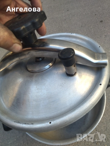 Тенджера под налягане и тиган, снимка 2 - Съдове за готвене - 51734302