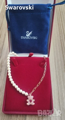 Колие и Гривна с мече TEDDY и камъни Сваровски, снимка 5 - Гривни - 50475565