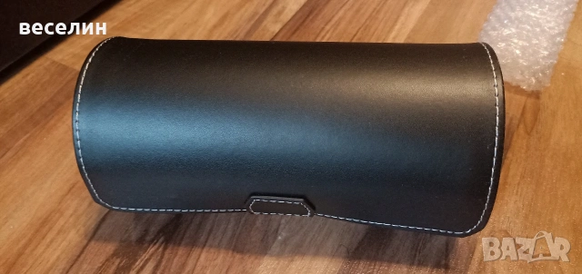 Луксозна кутия за три часовника от еко кожа кафява/черна, снимка 6 - Други - 53117956