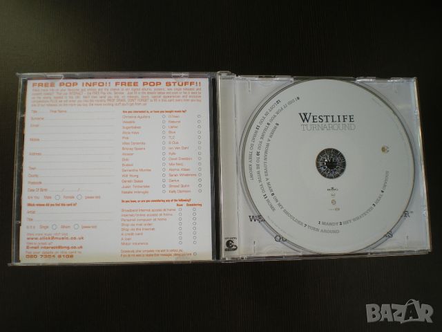 Westlife ‎– Turnaround 2003 CD, Album, снимка 2 - CD дискове - 45573472