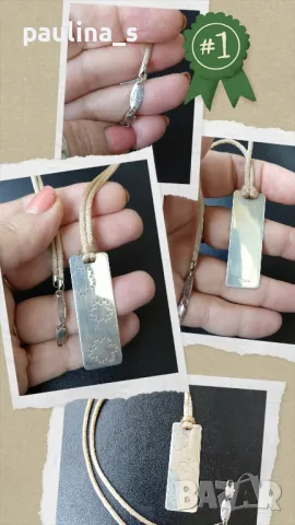 Furla / Сребърно Марково колие тип чокър "FURLA" / проба 925 Italy 