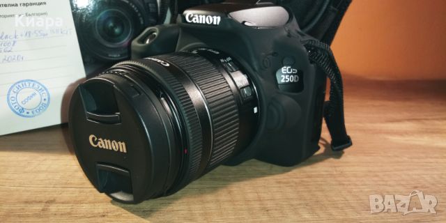 Canon 250D и обектив EFs 18-55mm 1:4-5.6 IS STM, снимка 2 - Фотоапарати - 46417273