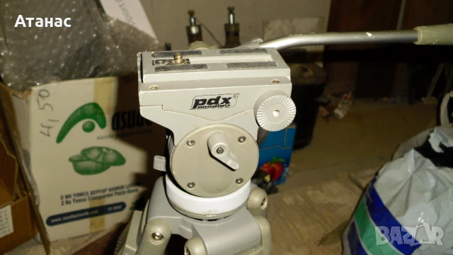  Професионален видео и фото статив PDX - 111  PRO PLUS с флуидна глава , снимка 2 - Чанти, стативи, аксесоари - 50818048