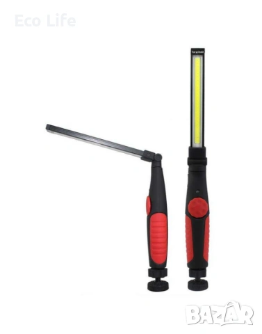 Мощна акумулаторна работна лампа с чупеща глава