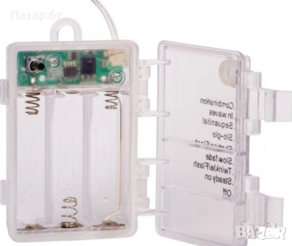 Соларно коледно LED осветление, 60 броя, , снимка 5 - Декорация за дома - 52501330