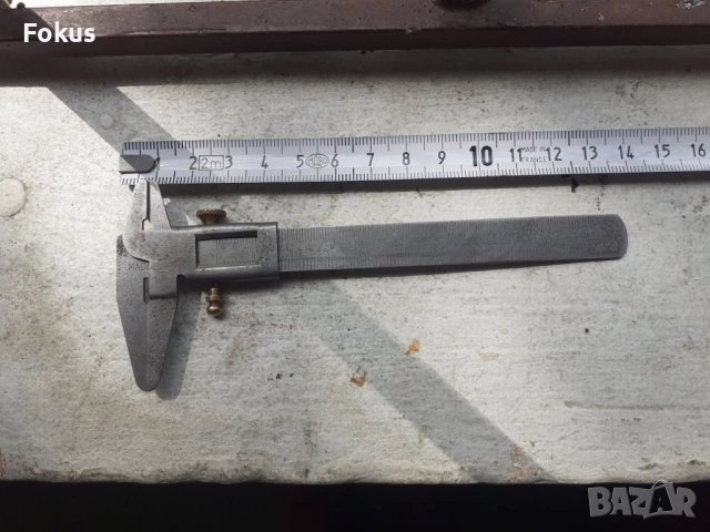 Стар английски марков малък шублер, снимка 7 - Антикварни и старинни предмети - 54183234