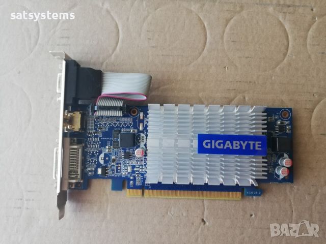 Видео карта NVidia GeForce Gigabyte N210SL HDMI 1024MB GDDR3 64bit PCI-E, снимка 1 - Видеокарти - 46408312