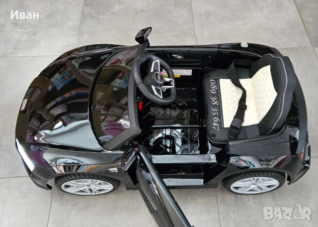ПРОМОЦИЯ ДО 31.12!НОВО!Акумулаторна кола Audi R8 BLACK с 12V батерия,меки гуми, снимка 10 - Детски велосипеди, триколки и коли - 51740681