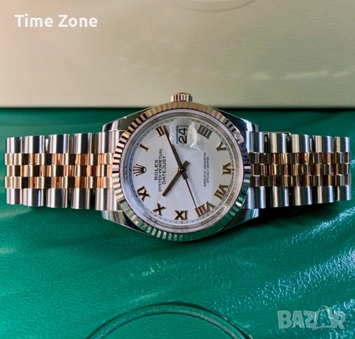 Rolex Datejust 36mm Two-Tone Yellow Gold Automatic Дамски Различни Варианти, снимка 6 - Дамски - 54049281