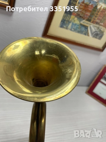 Старинен Тромпет, снимка 2 - Духови инструменти - 51716227