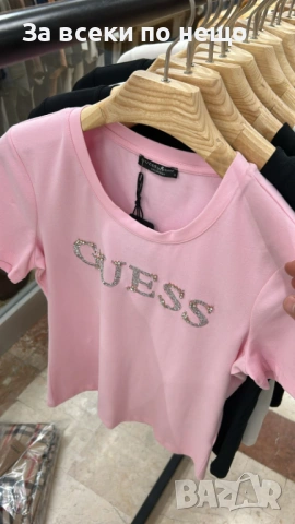 Guess Дамска Тениска👚Дамска Блуза С Къс Ръкав Гес - Различни Цветове Код E. Fashion-78, снимка 10 - Тениски - 53933662
