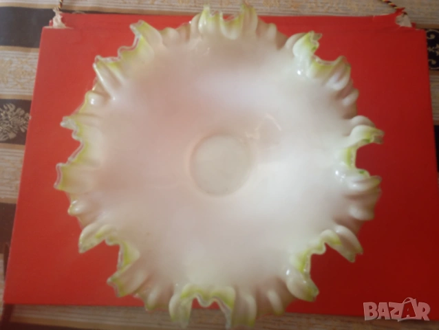 Къдраво стъкло за фруктиера, снимка 4 - Други ценни предмети - 53695282