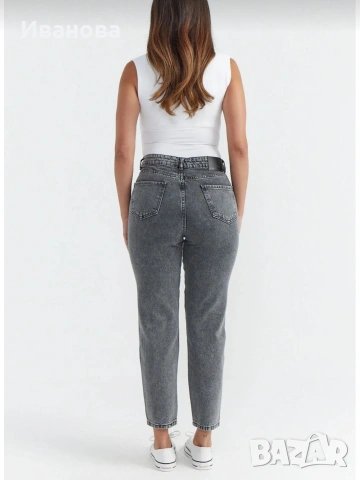 Нови дамски сиви дънки Л, снимка 6 - Дънки - 53211025