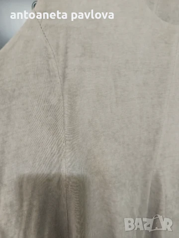 Макси рокля варен памук в сиво, снимка 4 - Рокли - 50572187