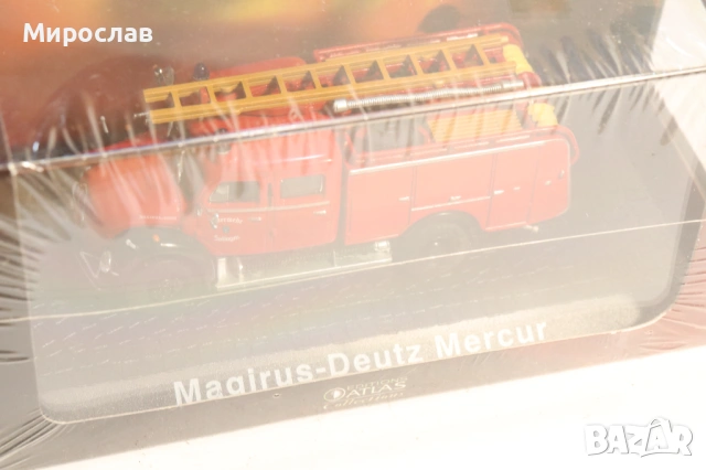 1/72?? ATLAS MAGIRUS ПОЖАРНА КАМИОН КОЛИЧКА МОДЕЛ, снимка 7 - Колекции - 53513051
