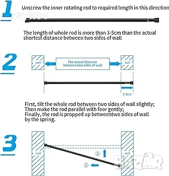 релса за душ, без пробиване, релса за душ кабина, снимка 2 - Други стоки за дома - 49977763