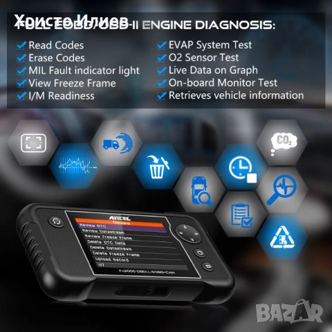 Автодиагностика скенер Ancel fx2000 obd 2, снимка 8 - Аксесоари и консумативи - 45725808