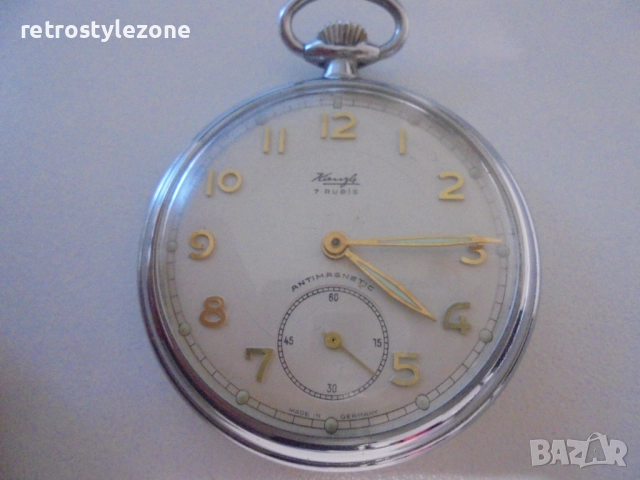 № 8410 Винтидж механичен джобен часовник KIENZLE  Стар оригинален немски джобен часовник KIENZLE