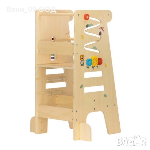 Детска кула "Монтесори" с различни активности, снимка 9 - Образователни игри - 51861761