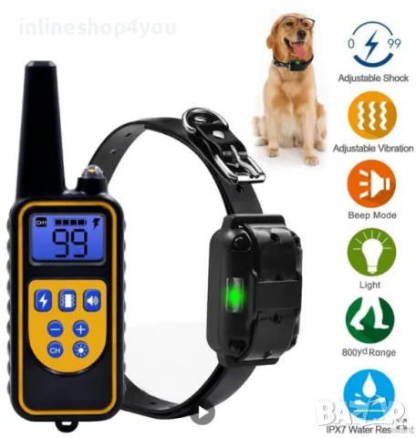 Електронен нашийник за обучение на кучета 800M, снимка 2 - За кучета - 50303500