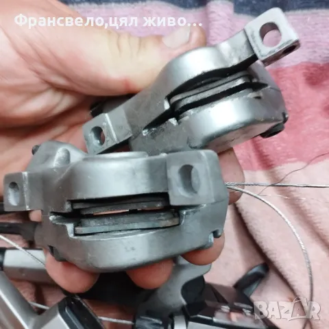 Комбинирани хидравлични спирачки за велосипед колело Shimano deore lx, снимка 4 - Части за велосипеди - 46826397