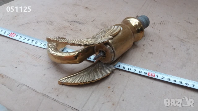 масивен бронзов кран с форма на птица , снимка 6 - Форми - 50659912