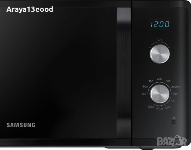 Микровълнова фурна с грил Samsung MG23K3614AK/EG, 23л, керамично покритие, LED дисплей, снимка 5 - Микровълнови - 53898650