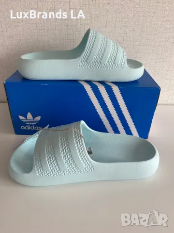 adidas Чехли Adilette Ayoon W IE5623 Син, снимка 3 - Чехли - 49459105