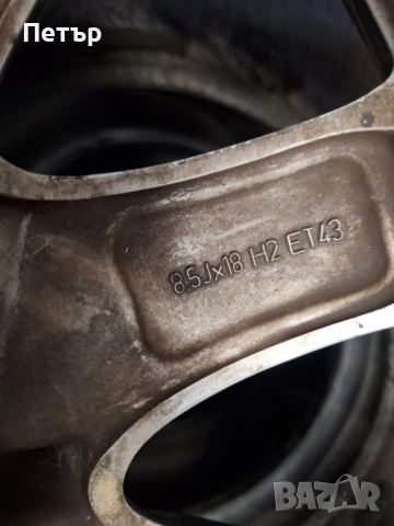 ОРИГИНАЛНИ АЛУМИНИЕВИ ДЖАНТИ МЕРЦЕДЕС S KLASA /W221/-5x112х66.6-18цола, снимка 6 - Гуми и джанти - 52463497