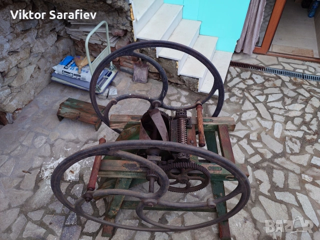 старинна дробилка за сено,слама..., снимка 2 - Антикварни и старинни предмети - 53563248
