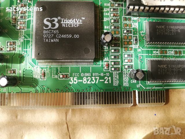  Видео карта S3 Super Trio64V+ 1MB PCI, снимка 7 - Видеокарти - 45876883