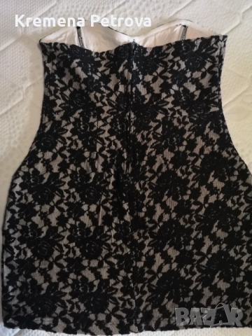 Рокля, М размер 40см ГО едностранно и 60 см дължина, снимка 3 - Рокли - 52047289