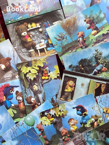 Мечо Пух| повест-приказка 1986 г. 23 картички с текст , снимка 8 - Детски книжки - 52272585