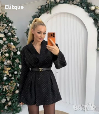 колан от естествена кожа в кутия chanel 