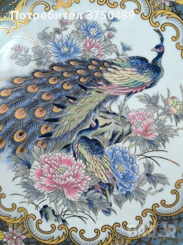 Декоративна чиния и ваза , снимка 3 - Антикварни и старинни предмети - 54109916