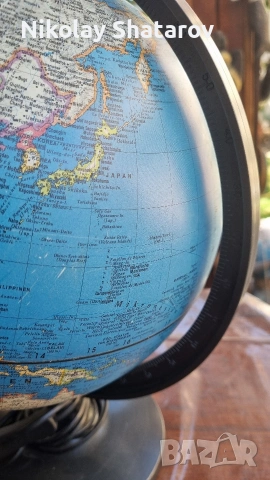 Глобус лампа, снимка 5 - Настолни лампи - 53830095