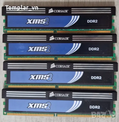 Corsair XMS 2 4x2 DDR2 800 PC2 6400, снимка 3 - RAM памет - 48921320