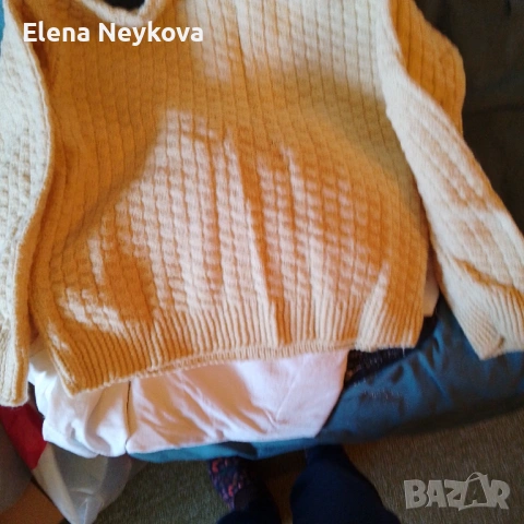 Домашно плетена фанела , снимка 3 - Блузи с дълъг ръкав и пуловери - 53530281