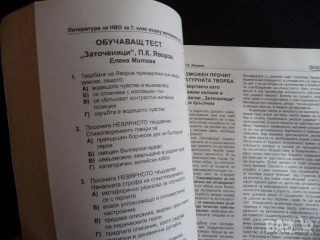 Литература за НВО за 7. клас върху материала за 5.,6. и 7. клас, снимка 3 - Учебници, учебни тетрадки - 47358730