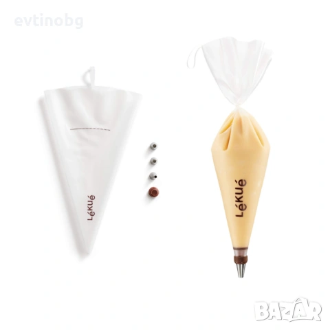 Комплект пош с 3 броя приставки Lekue, за многократна употреба, снимка 2 - Аксесоари за кухня - 53890441