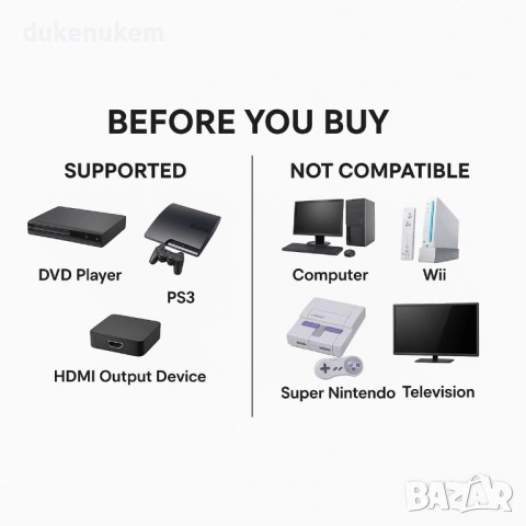 HDMI към AV адаптер с поддръжка до 1080P, снимка 3 - Кабели и адаптери - 53095587